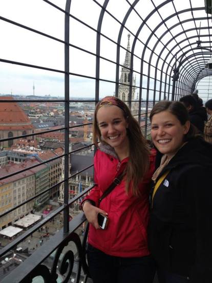 Sarah and I enjoyed the views from the top of the church! 