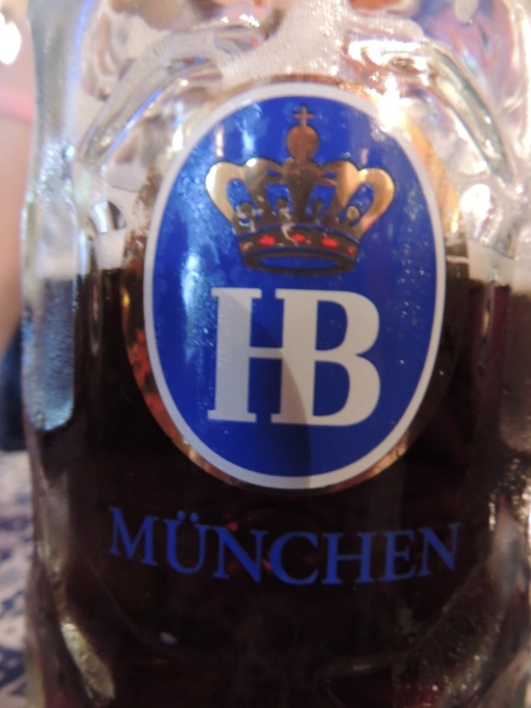 Famous 1 liter "Mass" at the Hofbrau Haus